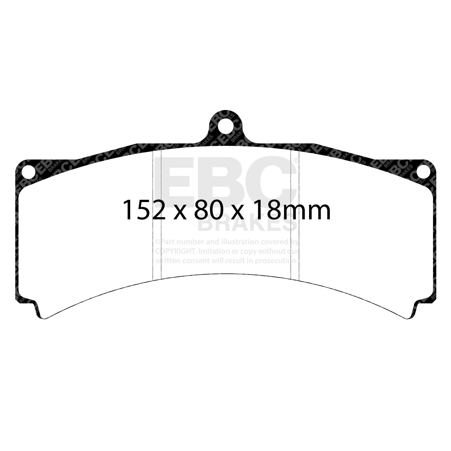 EBC DP5012NDX  Bluestuff Brake Pad Set