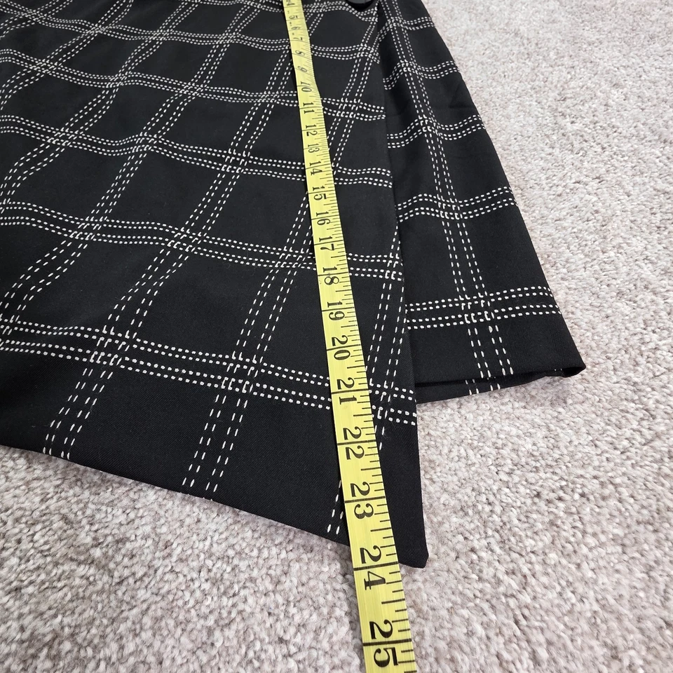 Saia Reta Monroe And Main Seasonless Stretch Preta Carreira Tamanho 10 NOVA - Imagem 4 de 4