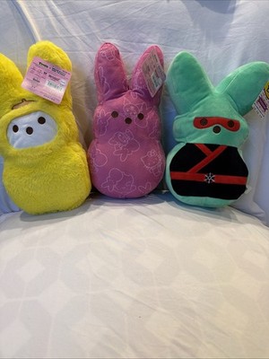 Peeps Hello Kitty Plush Lot 3 Pompompurin Sanrio Easter Bunny NWT