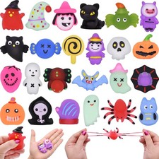 24 Pack Halloween Mochi Squishy Toys for Kids - Party Favors Goodie Bag