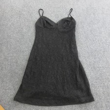 Victoria's Secret Slip Dress Womens Large Black Lace Sheer Lingerie Nightgown