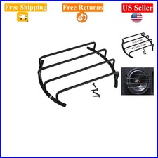 8-Inch Car Subwoofer Grille in Chrome Silver or Matte Black, Durable Metal