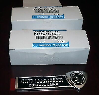 Original Mazda RX-8 40. Jubiläumsedition Seitenemblem-Set
