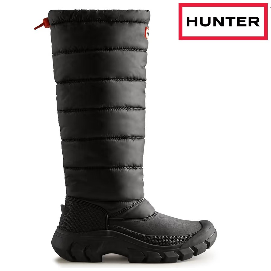 LADIES HUNTER INTREPID NYLON SNOW WINTER COLD WATERPROOF MUCKER WELLINGTON BOOTS image 2
