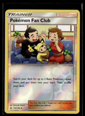 2018 Sun & Moon - Ultra Prism,, Pokémon Fan Club Uncommon #133