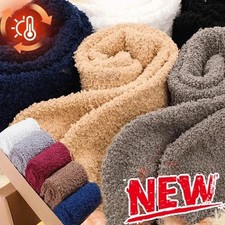 Mens Bed Socks Thick Multipack Non Skid Winter Warm Soft Fluffy Lounge