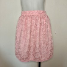 Vintage 50s/60s Baby Pink Lace Lined Half Apron