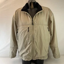 Antigua Performance Full Zip Jacket Men’s XL Tan Water Resistant IKARIA