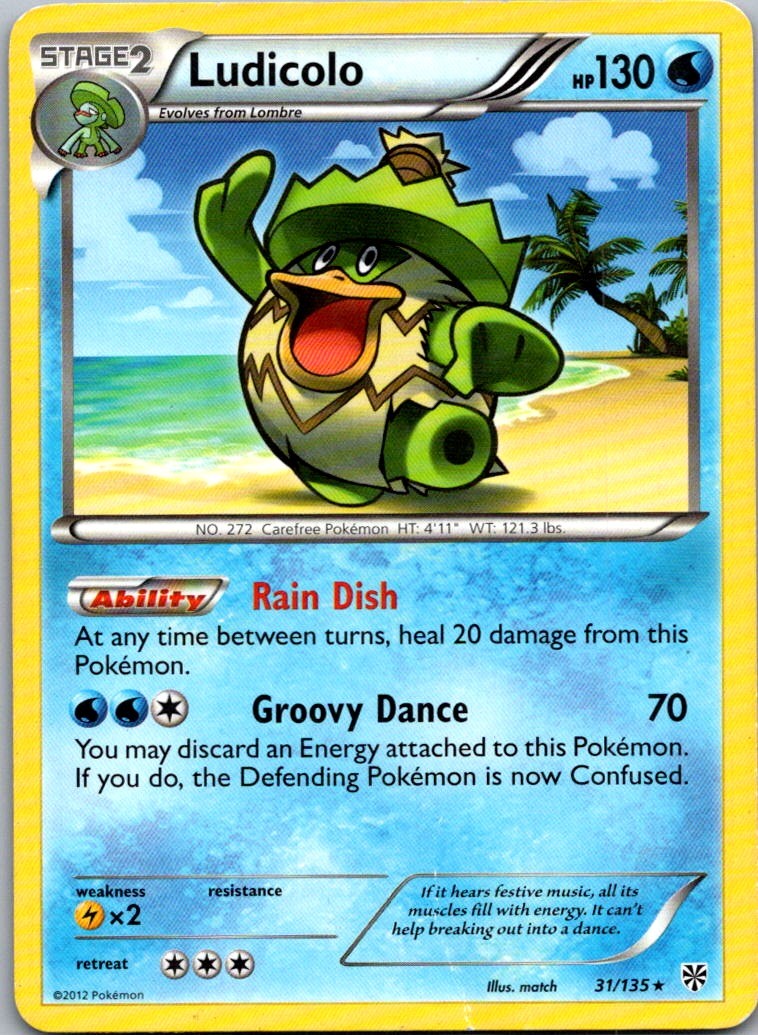 Ludicolo 31/135 Plasma Storm Rare LP