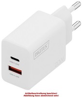 Digitus Usb-Steckdosenadapter, 20 Watt, 1X Usb-C/1X USB-A