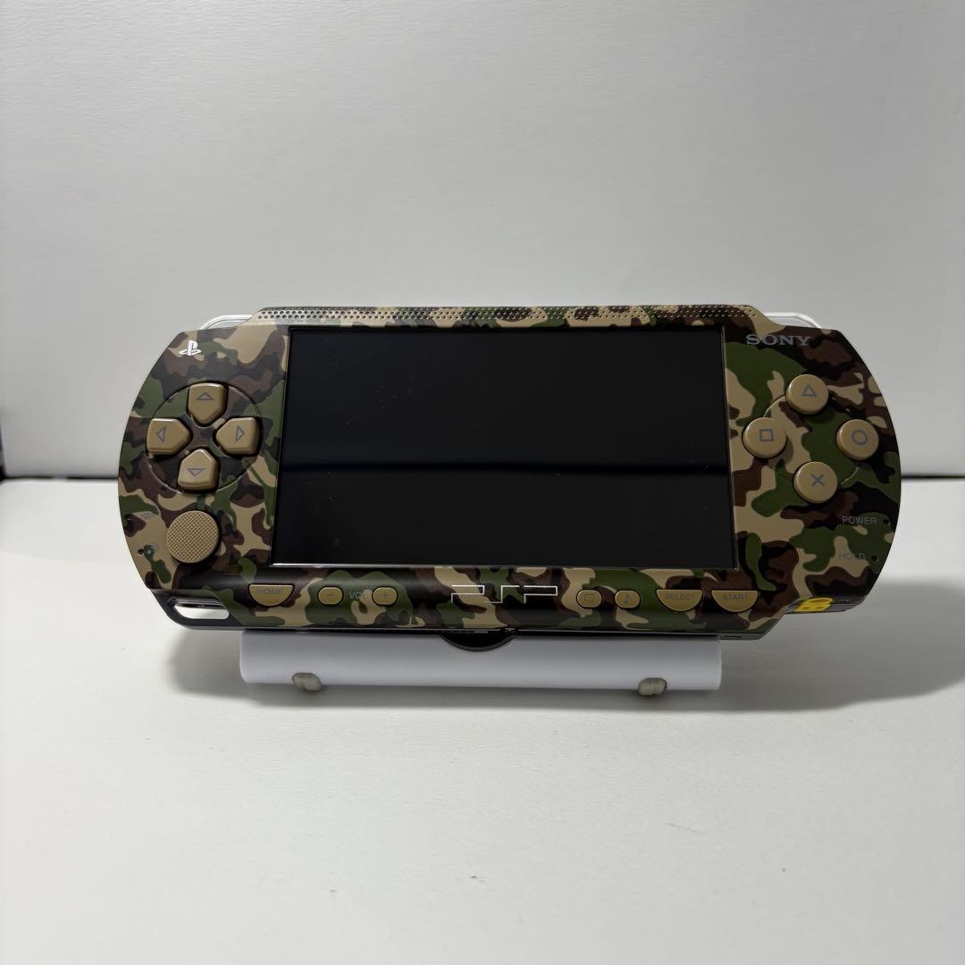 PSポータブル PSP1000 メタルギアソリッド 迷彩カラー Sony PSP-1000 Console Metal Gear Solid Limited Edition Camo