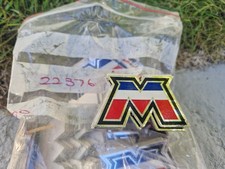 NOS Autocollant M aluminium tricolore Mobylette Motobécane MBK
