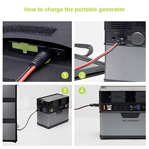 ALLPOWERS 100W Solarpanel Faltbar Monokristallines USB für Camping und Reisen - Bild 7 von 10