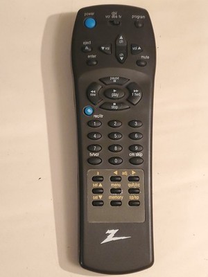 ZENITH Unified 3-Device Remote Control MBR412. TESTED WORKS. Used, excellent con