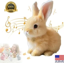 Bunny Toy for Kids Hopping Walking Rabbit Toy Interactive Realistic Wiggling Ear