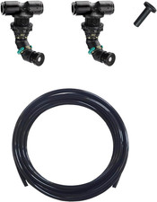 Reptile Terrarium Misting Kit, 2PCS 360 Adjustable Nozzles 16.4Ft Tubing for Re