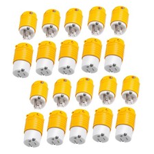 10 Set Extension Cord Male Female Replacement Plug 15A 125V NEMA 5-15P/5-15R ETL
