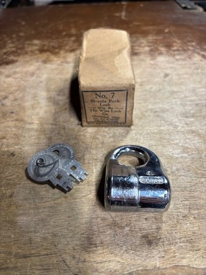 Vintage Wise-Lock Concentric Tube Bicycle Fork Padlock Lock With 2-keys Unused?