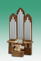 Holzengel Weihnachtsengel Orgel Mit Engel Ohne Krone / Natur HöHe Ca 6,5 Cm NEU