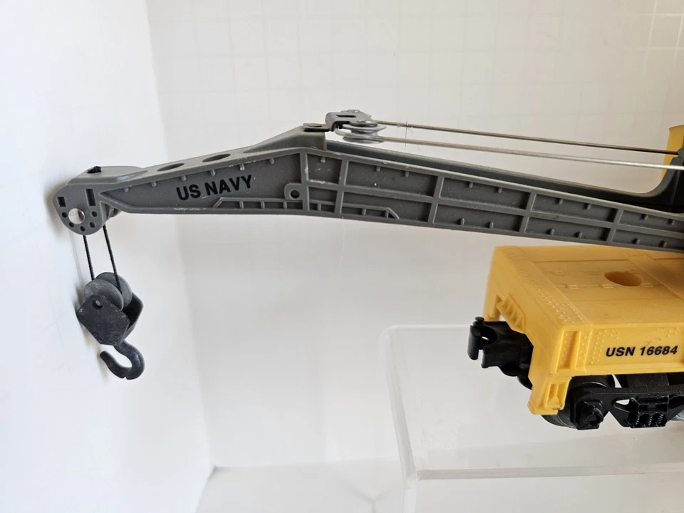 1994 Lionel 6-16684 O Gauge U.S. Navy Operating "Bucyrus Erie" Crane Car - Image 3 of 4