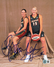 SUE BIRD & LAUREN JACKSON SIGNED REPRINT SEATTLE STORM WNBA 8"x10" Photograph