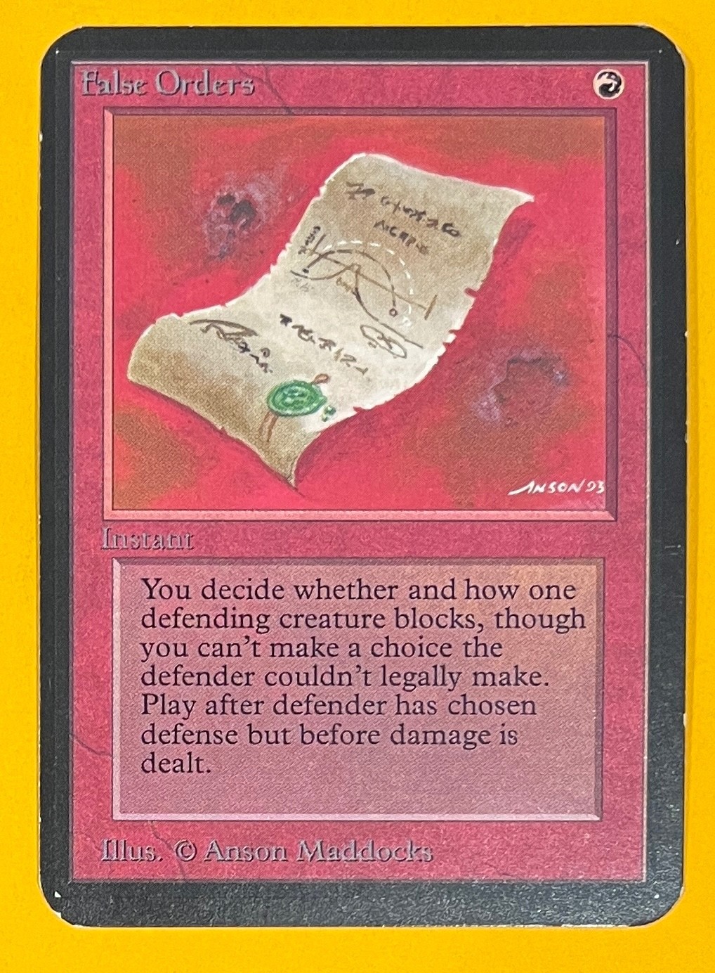 MTG FALSE ORDERS Alpha (OldManMTG 012-878)