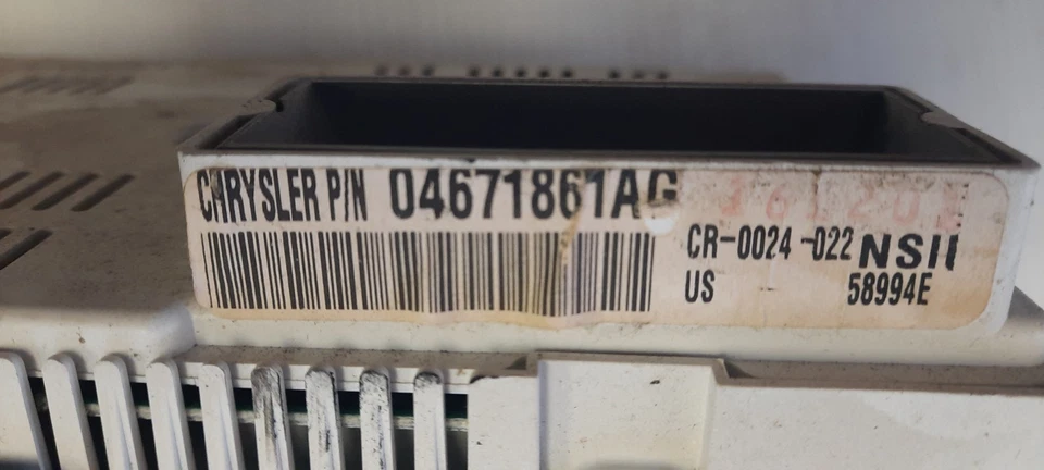 Chrysler PT Cruiser 2002 cuadro de instrumentos velocímetro Foto 3 de 4