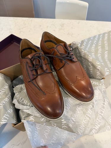 Johnston & Murphy Holden Wingtip Tan Full Grain Size 11.5
