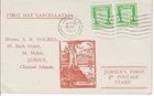 1942 (29 January) Jersey 0.5d Arms Definative Pair On Holmes FDC Cat £50