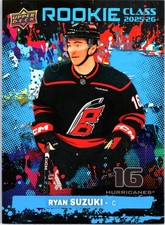 2025-26 Upper Deck Series 1 RYAN SUZUKI #RC-10 Rookie Class Carolina Hurricanes