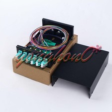 Fiber Optic Terminal Box 12 core LC MM OM3 adapter pigtail 6 ports patch panel 