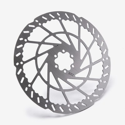 Bremsscheibe vorne 220 x 2,3 mm silber Wellenkante lackiert Bremsscheibe Rotor Stahl