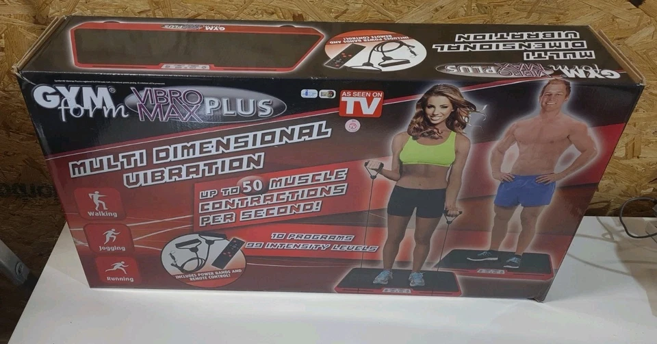 Gym Form Vibromax Plus mehrdimensionale Vibration mit 10 Programmen Brandneu - Bild 2 von 4