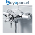 Bristan Rio 2 Exposed Thermostatic Mixer Shower Valve Dual Control 110mm 130mm