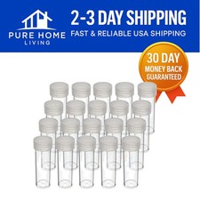 Versatile 20 Pack of Clear Coin Tubes with Screw-on Lids   Archival Safe Storage