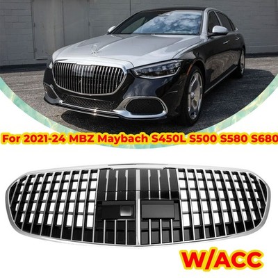 Maybach Style Grille Grill Fits Mercedes Benz S Class W223 S450L S500 2021-2024