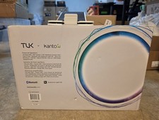 Kanto Tuk White Speaker with Stands And 8" Sub