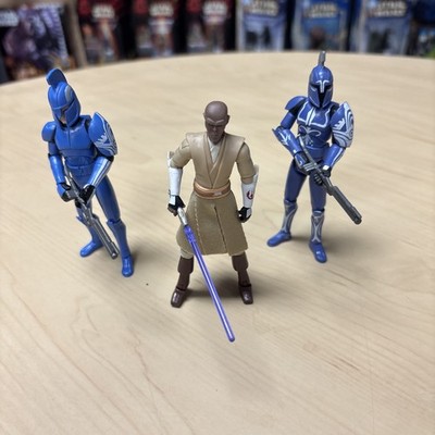 Lot of 3 Star Wars Clone Wars - Mace Windy, Captain Argyus