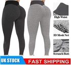 2pcs Women Anti-Cellulite Yoga Pants Push Up Tik Tok Leggings Bum Lift Sport Gym