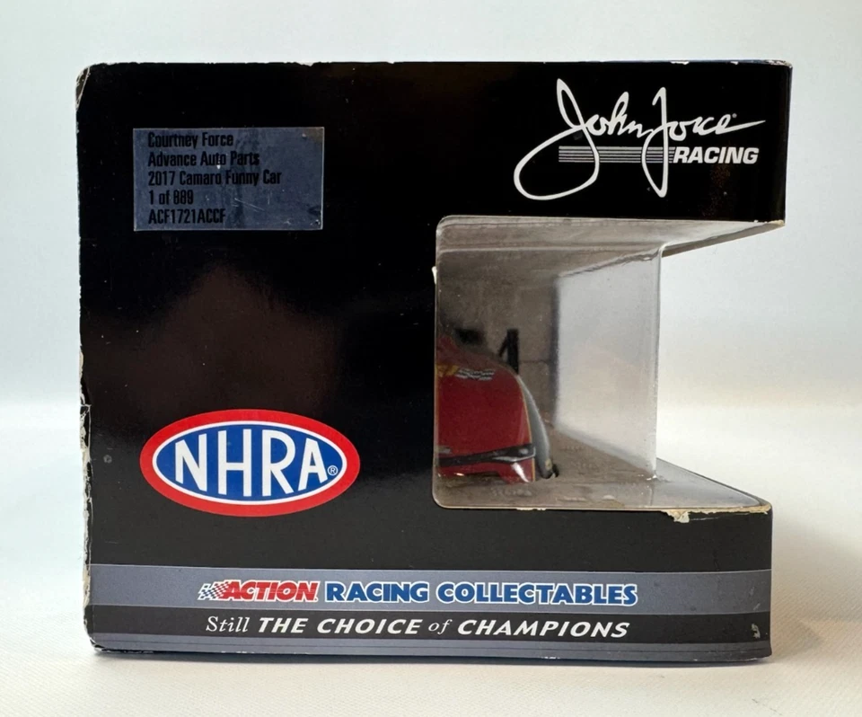 Courtney Force Advance 2017 piezas de automóviles Camaro coche divertido 1/889 NHRA 1:24 diecast Foto 3 de 4