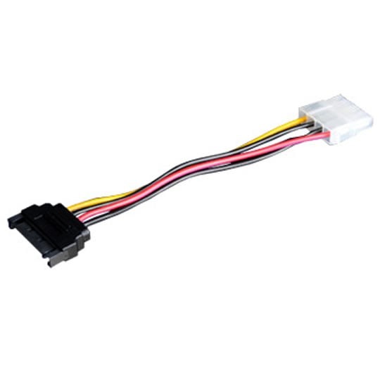 10cm Akasa AK-CBPW03-15 15-pin SATA to 4-pin Molex Adapter Cable
