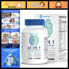 22-in-1 Brain Supplements for Memory & Focus - Alpha GPC,