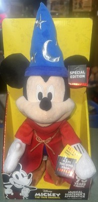 Disney Limited Edition Mickey Mouse 90th Sorcerer's Apprentice 14'' Musical Plush