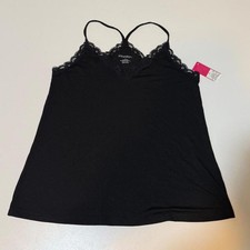 VTG Xhilaration Deadstock Y2K Coquette Dark Fairy Whimsigoth Layering Tank Top