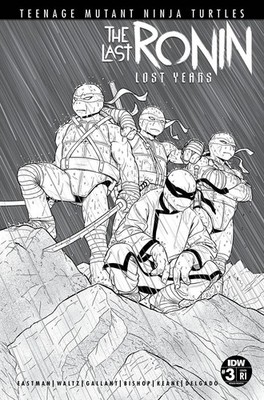 Tmnt Last Ronin Lost Years #3 Cvr E 50 Copy Incv Idw Publishing Comic Book