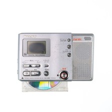 Sony MZ-B10 Silver Minidisc MD Player / Recorder Demo / Plays LCD Damaged