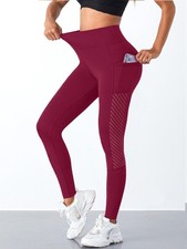 Women Leggings High Waisted Seamless Soft Quality Gym Yoga Pocket Legging 6-1 6