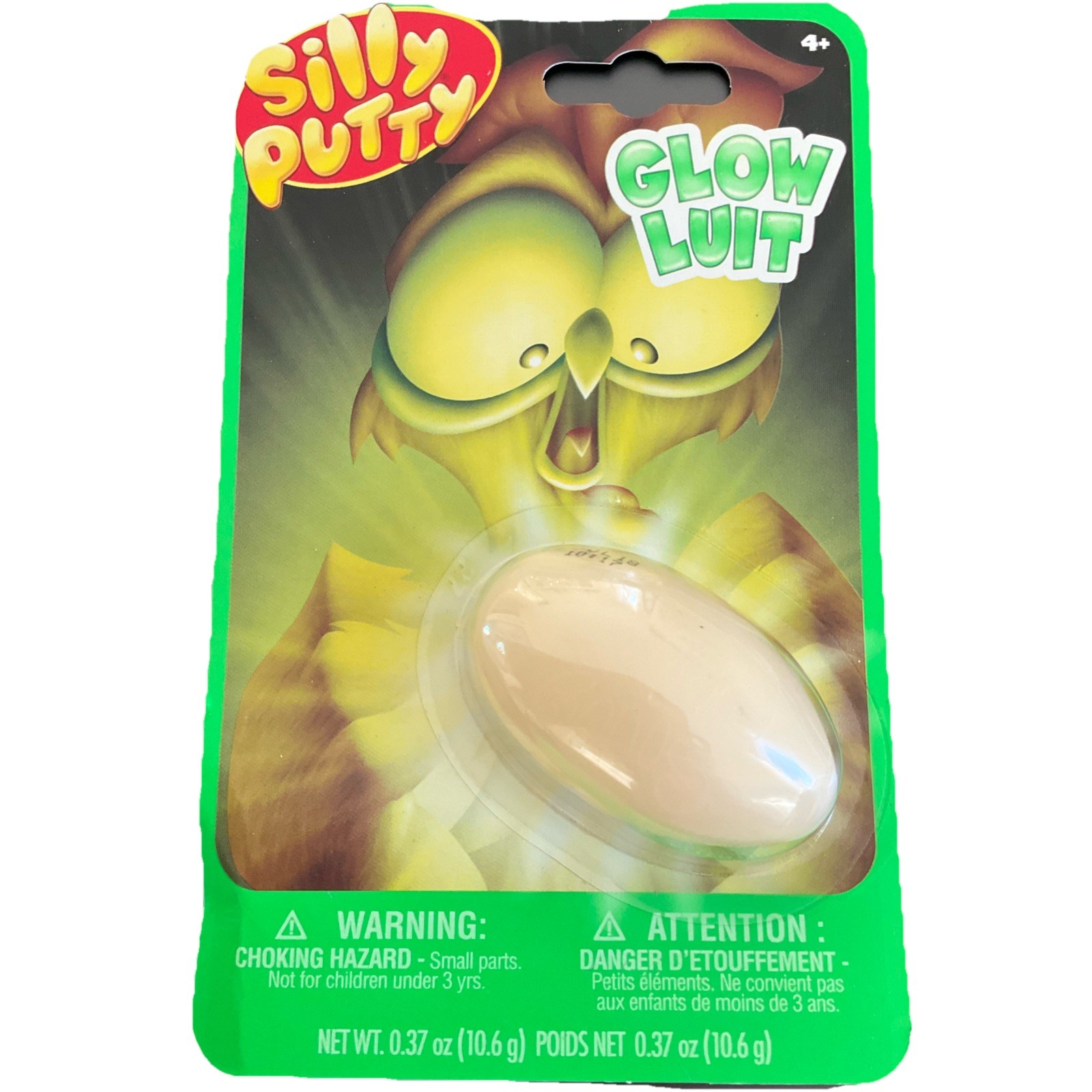Crayola Silly Pully Glow in the Dark White Egg Brand New Sea