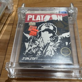 SEALED NES PLATOON 8.5  & TRICK SHOOTING 9.0 WATA GRADED not VGA LOT NINTENDO