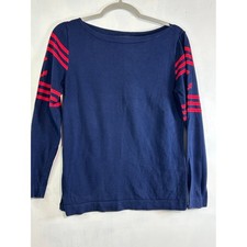 Ralph Lauren Sport Pima Cotton Sweater Medium Fisherman Nautical Sailor Coastal